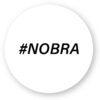 Sticker découpe ronde pack de 20 - #Nobra