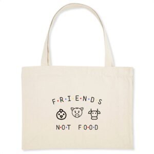 Shopping bag Coton BIO - Animals Not FOOD