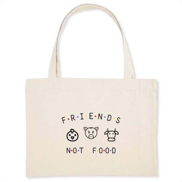 Shopping bag Coton BIO - Animals Not FOOD