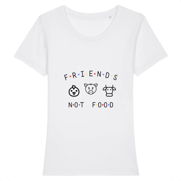 T-shirt Femme 100% Coton BIO - Animals Not FOOD
