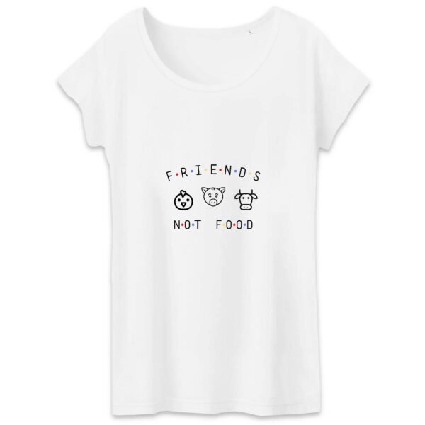 T-shirt Femme 100% Coton BIO - Animals Not FOOD