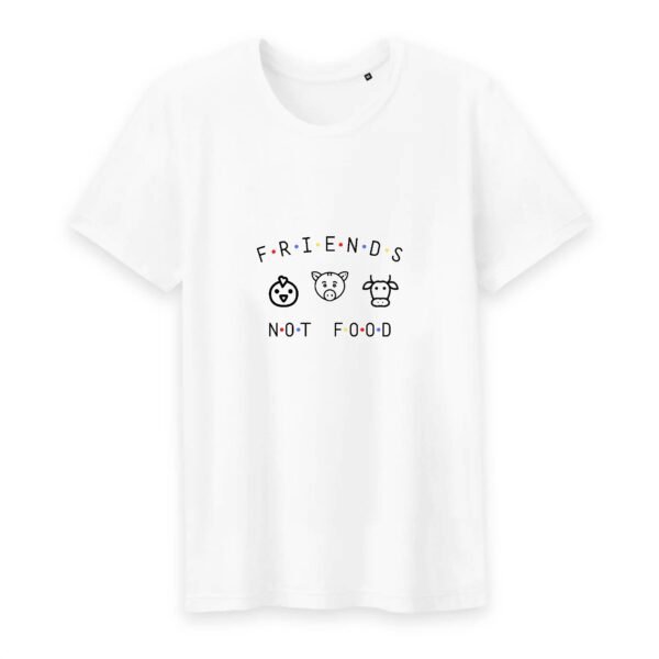 T-shirt Homme Col rond 100% Coton BIO - Animals Not FOOD