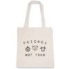 Totebag 100% coton BIO - Animals Not FOOD