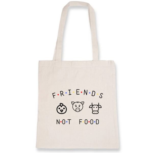 Totebag 100% coton BIO - Animals Not FOOD