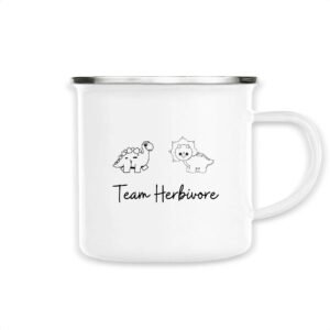 Mug émaillé - Team Herbivore