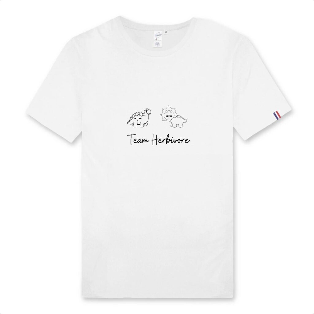 T-shirt Homme Made in France 100% Coton BIO - Team Herbivore