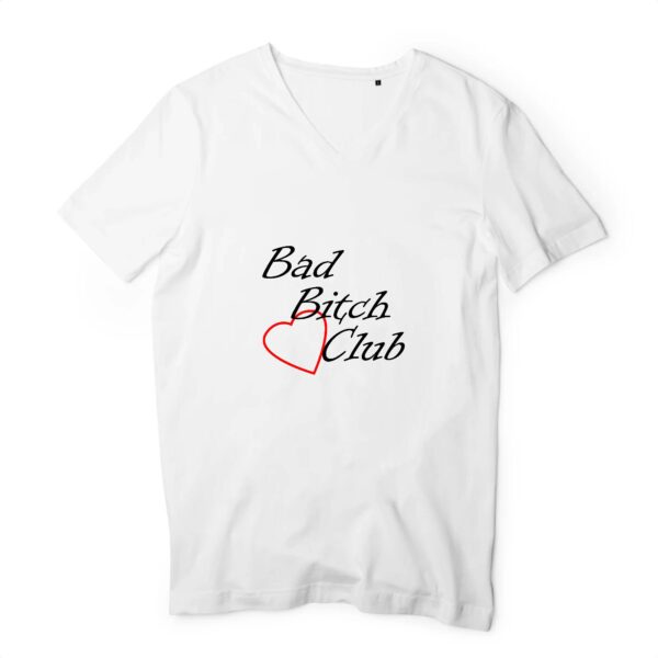 T-shirt Homme Col V 100 % coton bio - Bad Bitch Club