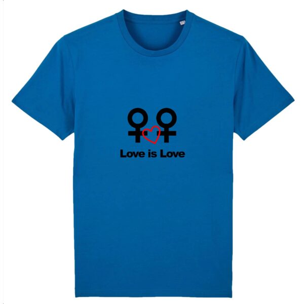 T-shirt Unisexe Coton BIO - Love is Love entre femmes