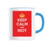 Mug céramique - Keep Calm and Riot