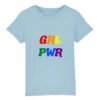 T-shirt Enfant Coton bio - GRL PWR Multicolore