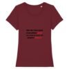 T-shirt Femme 100% Coton BIO - Travailler plus, gagner moins