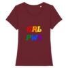 T-shirt Femme 100% Coton BIO - GRL PWR Multicolore