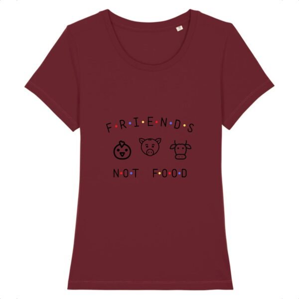 T-shirt Femme 100% Coton BIO - Animals Not FOOD