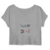 Crop Top Femme 100% Coton BIO - Change de pompe