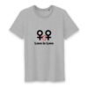 T-shirt Homme Col rond 100% Coton BIO - Love is Love entre femmes