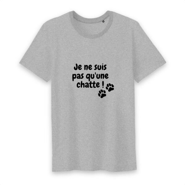 T-shirt Homme Col rond 100% Coton BIO - Je ne suis pas qu'une chatte