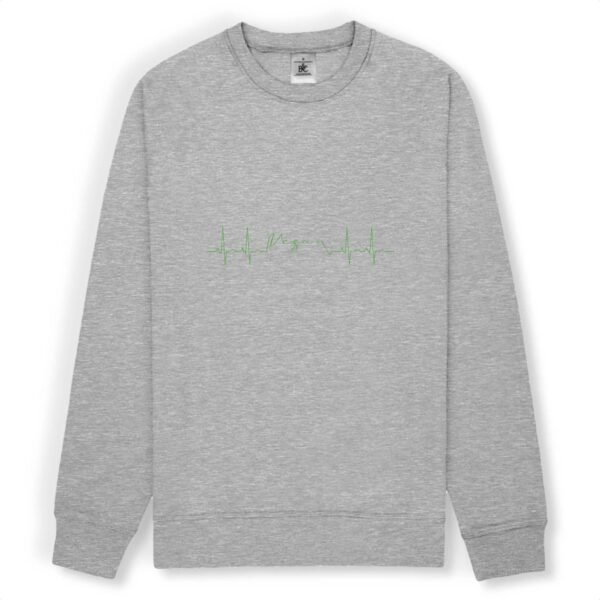Sweat-shirt unisexe - Vegan fréquence cardiaque