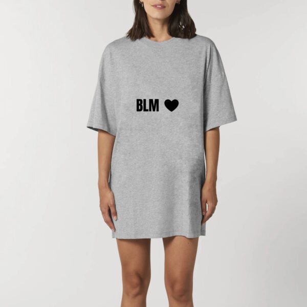 Robe T-shirt Femme 100% Coton BIO - BLM Cœur