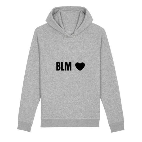 Sweat à capuche BIO Unisexe - BLM Cœur