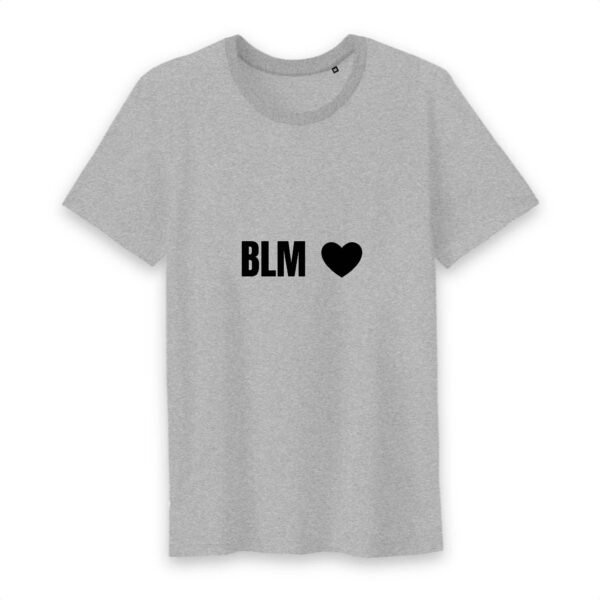 T-shirt Homme Col rond 100% Coton BIO - BLM Cœur