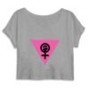 Crop Top Femme 100% Coton BIO - Girl Power Féministe