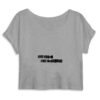 Crop Top Femme 100% Coton BIO - No Bra, No Panties