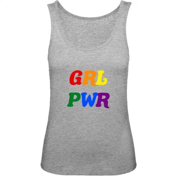 Débardeur Femme 100% Coton BIO - GRL PWR Multicolore