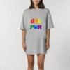 Robe T-shirt Femme 100% Coton BIO - GRL PWR Multicolore