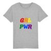 T-shirt Enfant Coton bio - GRL PWR Multicolore