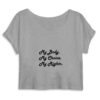Crop Top Femme 100% Coton BIO - My body, My choice, My Rights.