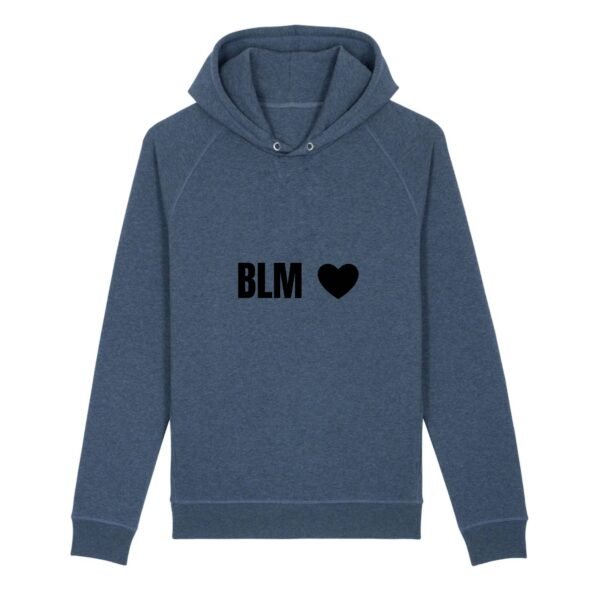 Sweat à capuche BIO Unisexe - BLM Cœur