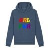 Sweat à capuche BIO Unisexe - GRL PWR Multicolore