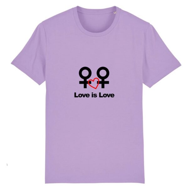 T-shirt Unisexe Coton BIO - Love is Love entre femmes