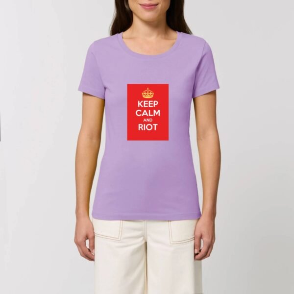 T-shirt Femme 100% Coton BIO - Keep Calm and Riot