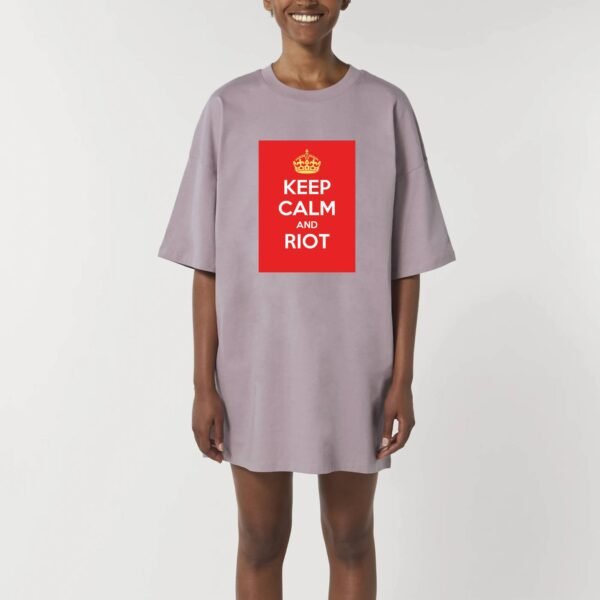 Robe T-shirt Femme 100% Coton BIO - Keep Calm and Riot