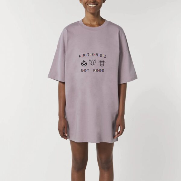 Robe T-shirt Femme 100% Coton BIO - Animals Not FOOD
