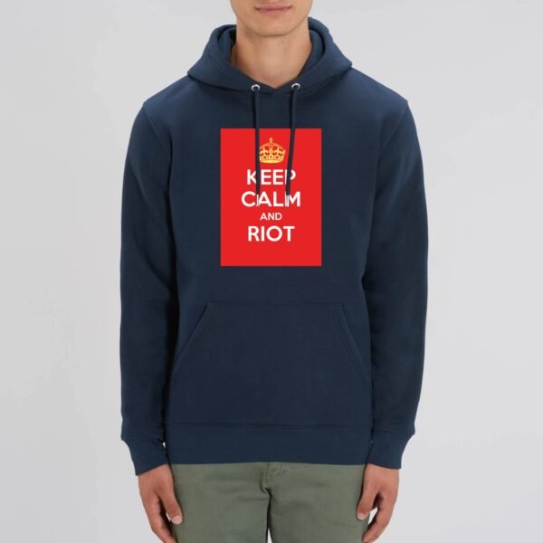 Sweat à capuche BIO Unisexe - Keep Calm and Riot