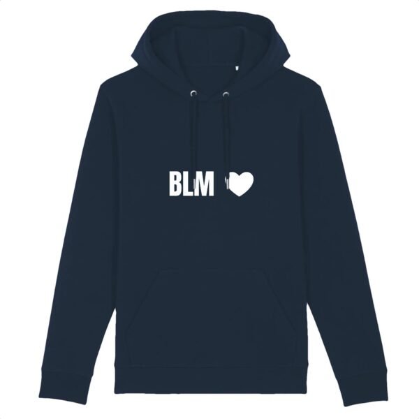 Sweat à capuche BIO Unisexe - BLM Cœur