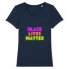 T-shirt Femme 100% Coton BIO - Black Lives Matter Neon