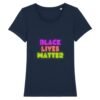 T-shirt Femme 100% Coton BIO - Black Lives Matter Neon