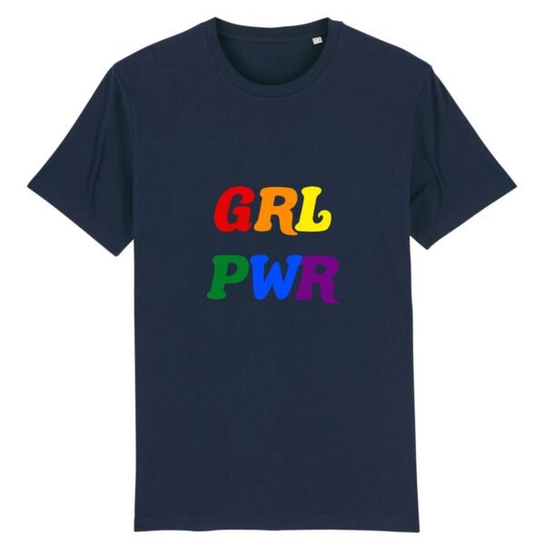 T-shirt Unisexe Coton BIO - GRL PWR Multicolore