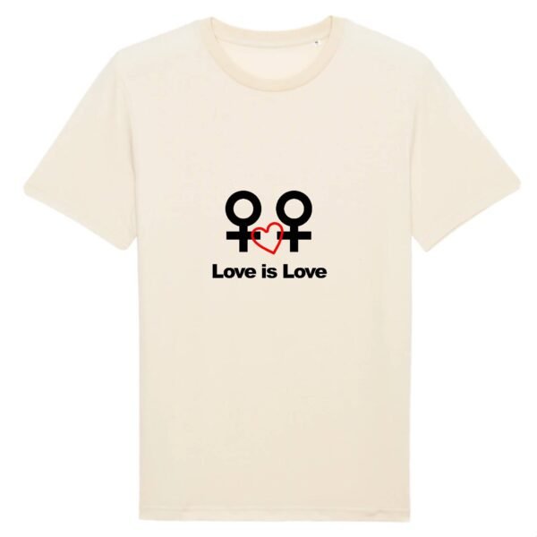 T-shirt Unisexe Coton BIO - Love is Love entre femmes