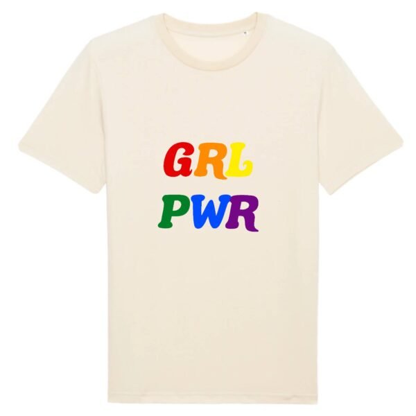 T-shirt Unisexe Coton BIO - GRL PWR Multicolore