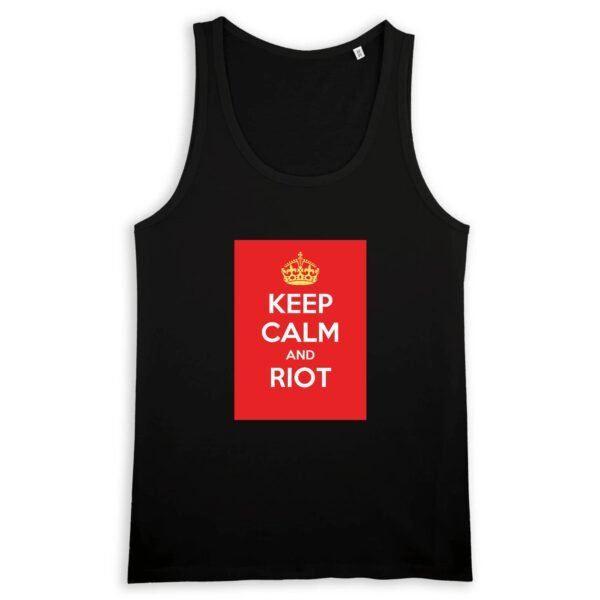 Débardeur Homme 100% coton Bio - Keep Calm and Riot