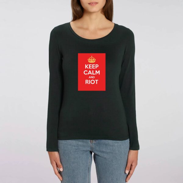 T-shirt Femme manches longues - Keep Calm and Riot