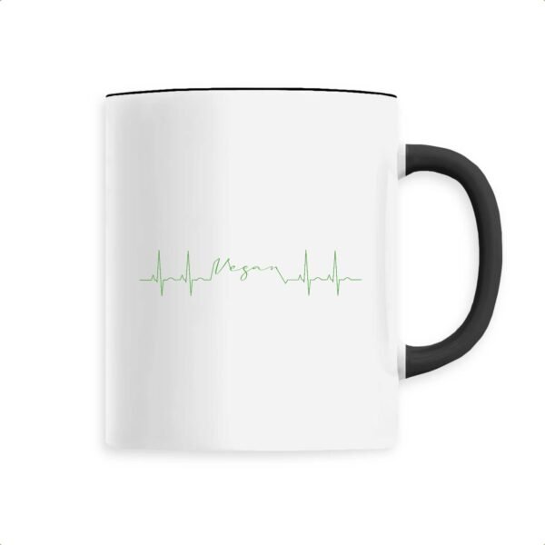 Mug céramique - Vegan fréquence cardiaque