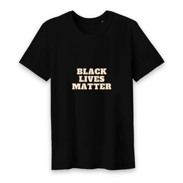 T-shirt Homme Col rond 100% Coton BIO - Black Lives Matter