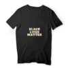 T-shirt Homme Col V 100 % coton bio - Black Lives Matter