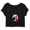 Crop Top Femme 100% Coton BIO - Antifa Cagoule