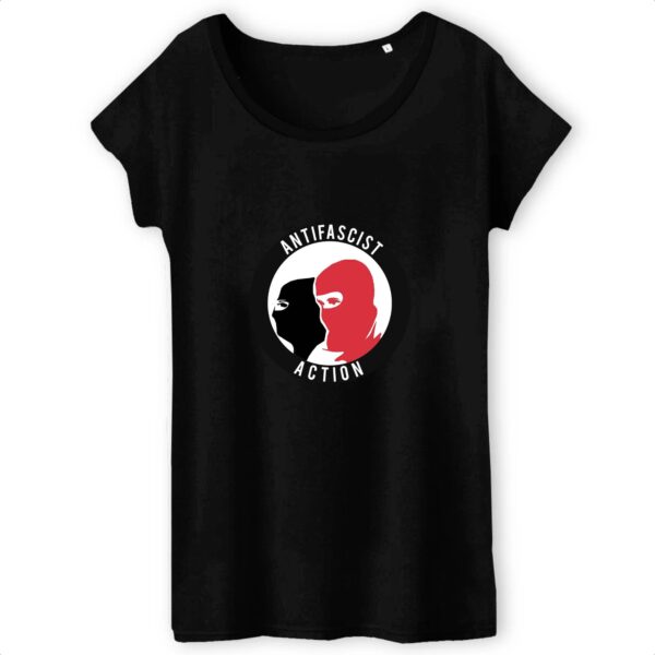 T-shirt Femme 100% Coton BIO - Antifa Cagoule